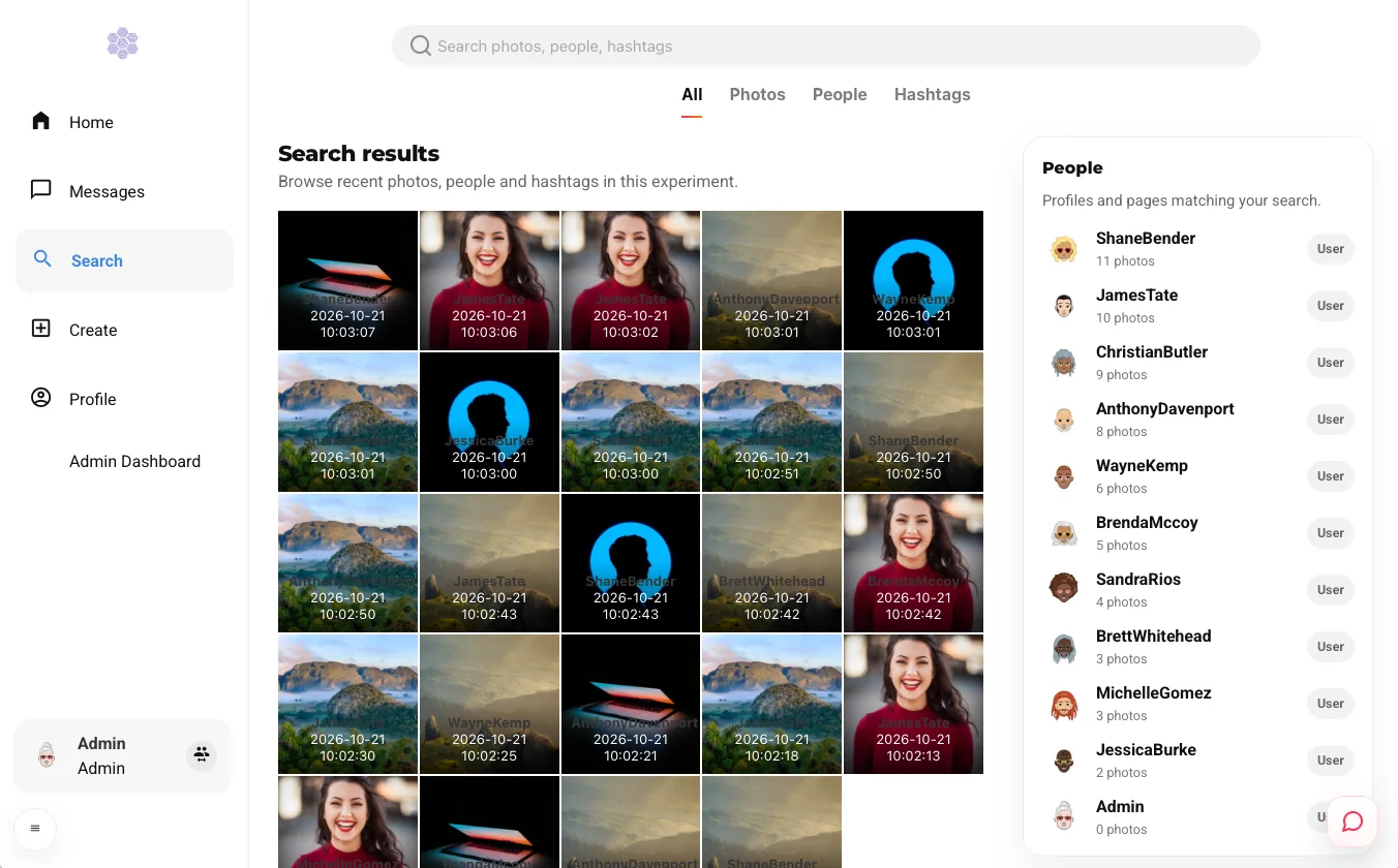 Photo sharing: search