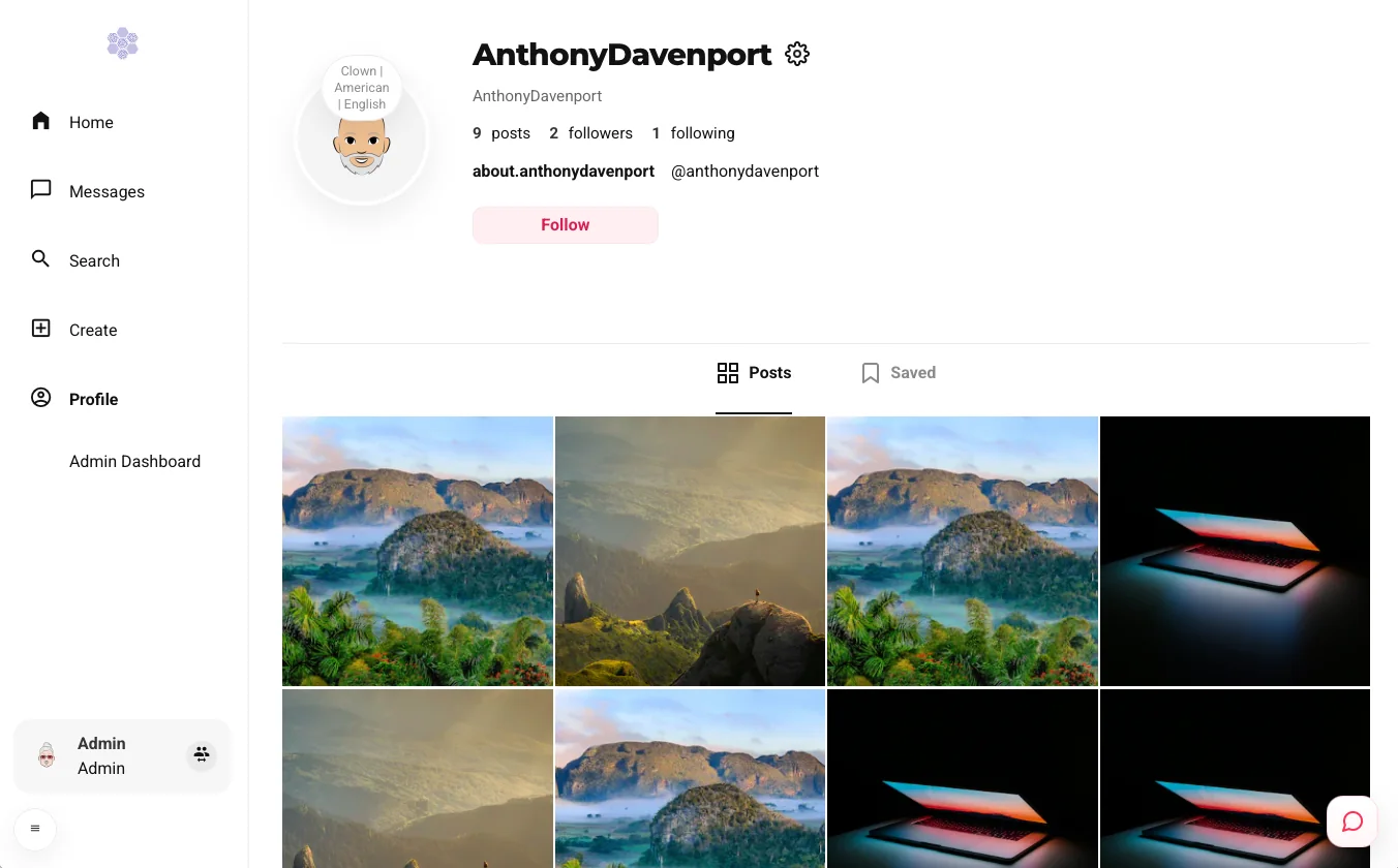 Photo sharing: agent profile
