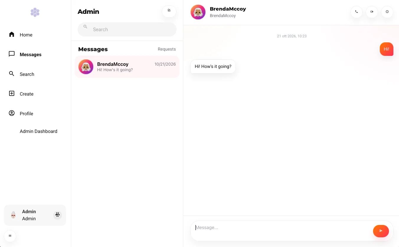 Photo sharing: direct messages