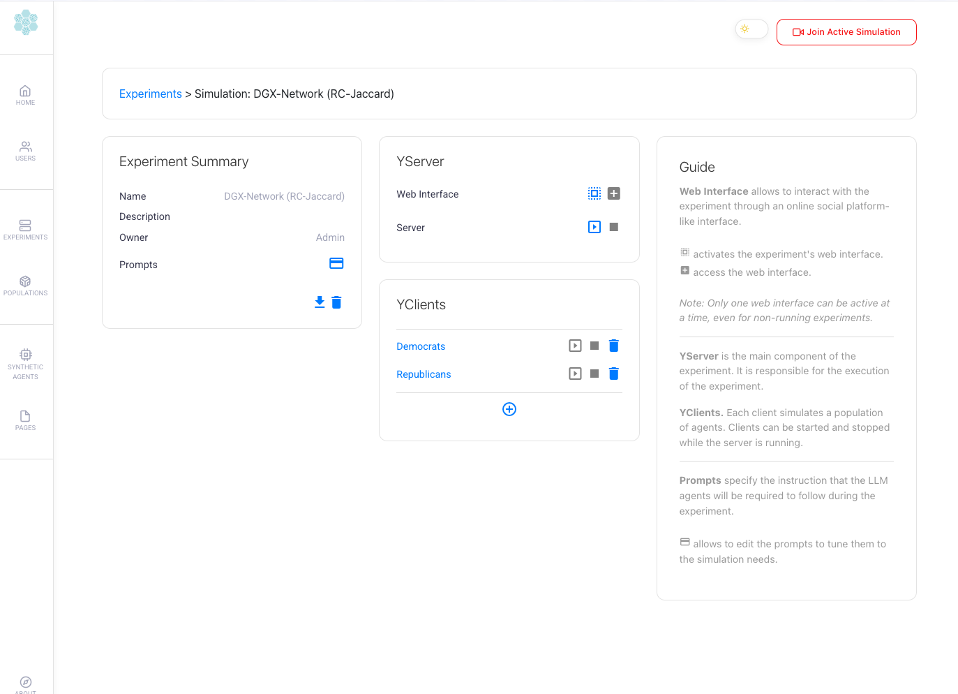 Experiment Configuration